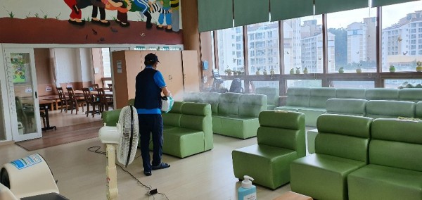 소하노인주간보호센터 공간 살균 소독! 방역방역